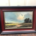 Oil Painting on Artist Board Landscape Moody Dark 