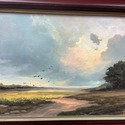 Oil Painting on Artist Board Landscape Moody Dark 