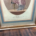 Antique Paris France Print Prudence Female w Hand 