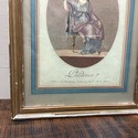 Antique Paris France Print Prudence Female w Hand 