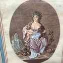 Antique Print La Nature French Female Breastfeedin