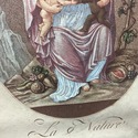 Antique Print La Nature French Female Breastfeedin
