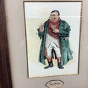 Antique Tony Weller Framed Print Dickens Character