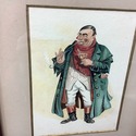 Antique Tony Weller Framed Print Dickens Character