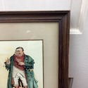 Antique Tony Weller Framed Print Dickens Character