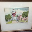 Adolph Treidler Framed Print Bermuda Lighthouse Sc