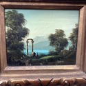 Oil Painting Neapolitan Posillipo School Bay of Na