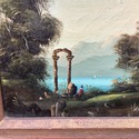 Oil Painting Neapolitan Posillipo School Bay of Na