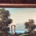 Oil Painting Neapolitan Posillipo School Bay of Na