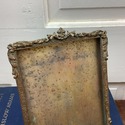 Antique French Brass or Bronze Picture Frame w Kic