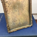 Antique French Brass or Bronze Picture Frame w Kic
