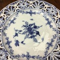 4 Meissen Reticulated Plates Blue Onion Blue White