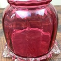 Victorian Stevens and Williams Cranberry Glass Vas