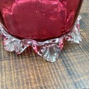 Victorian Stevens and Williams Cranberry Glass Vas