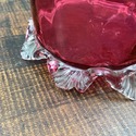 Victorian Stevens and Williams Cranberry Glass Vas
