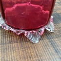 Victorian Stevens and Williams Cranberry Glass Vas