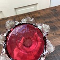 Victorian Stevens and Williams Cranberry Glass Vas