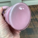 Victorian Pink Cased Glass Miniature Oil Lamp Flor