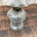 Miniature Oil Lamp Clear Glass Princess Feather Be