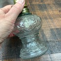 Miniature Oil Lamp Clear Glass Princess Feather Be
