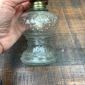 Miniature Oil Lamp Clear Glass Princess Feather Be