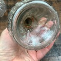 Plume & Atwood Miniature Oil Lamp Clear Glass Flor