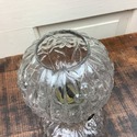 Plume & Atwood Miniature Oil Lamp Clear Glass Flor