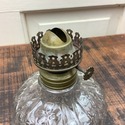 Plume & Atwood Miniature Oil Lamp Clear Glass Flor