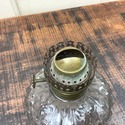 Plume & Atwood Miniature Oil Lamp Clear Glass Flor