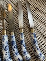 8 Meissen Blue Onion Lot of Knives Forks Flatware 