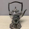 Silverplate Tilting Teapot Monogramed HSM 8 Sided 