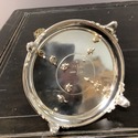 Silverplate Egg Cruet Stand Server Platform Tray 4
