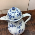 Meissen German Tall Teapot Coffee Pot Blue White H