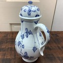Meissen German Tall Teapot Coffee Pot Blue White H