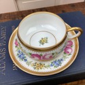 Dresden Germany Teacup Saucer Set HC Royal Crown G