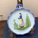 Set Henriot Quimper France Hanging Wall Plates Bre
