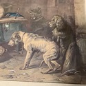 Antique Print Jack in Office Rescue Dog Sir Edwin 