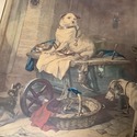 Antique Print Jack in Office Rescue Dog Sir Edwin 