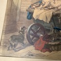 Antique Print Jack in Office Rescue Dog Sir Edwin 
