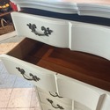 Vintage Tall 6 Drawer Dresser Painted Pale Sage Ce