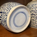 Pair Blue White Ginger Jars Double Double Happines