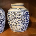 Pair Blue White Ginger Jars Double Double Happines