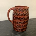 Tennessee TN Clayworks Redware Tall Pitcher Jug Ha
