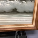 Oil Painting Seascape Nautical Crashing Waves Seag