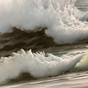 Oil Painting Seascape Nautical Crashing Waves Seag
