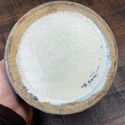 Blue and White Stoneware Salt Crock Replaced Wood 