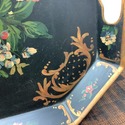 Vintage Toleware Tole Tray Hand Painted Metal Tray