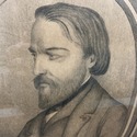 Antique Print Frederic Ozanam 19th C French Schola