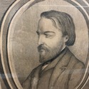 Antique Print Frederic Ozanam 19th C French Schola