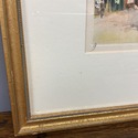 Vintage Parisian Street Scene Water Color Print Pe